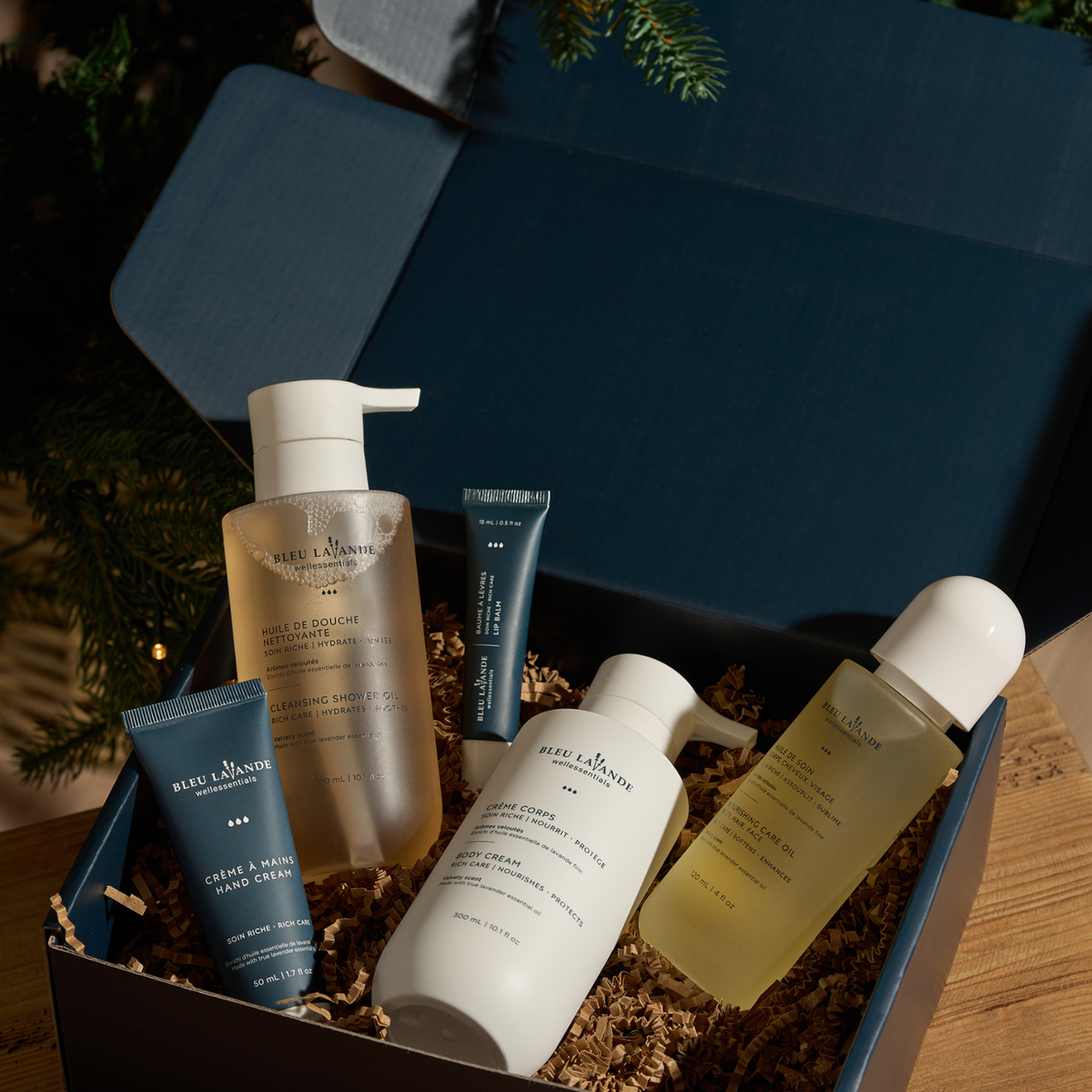 Coffret gamme riche de Bleu Lavande pour les fêtes
