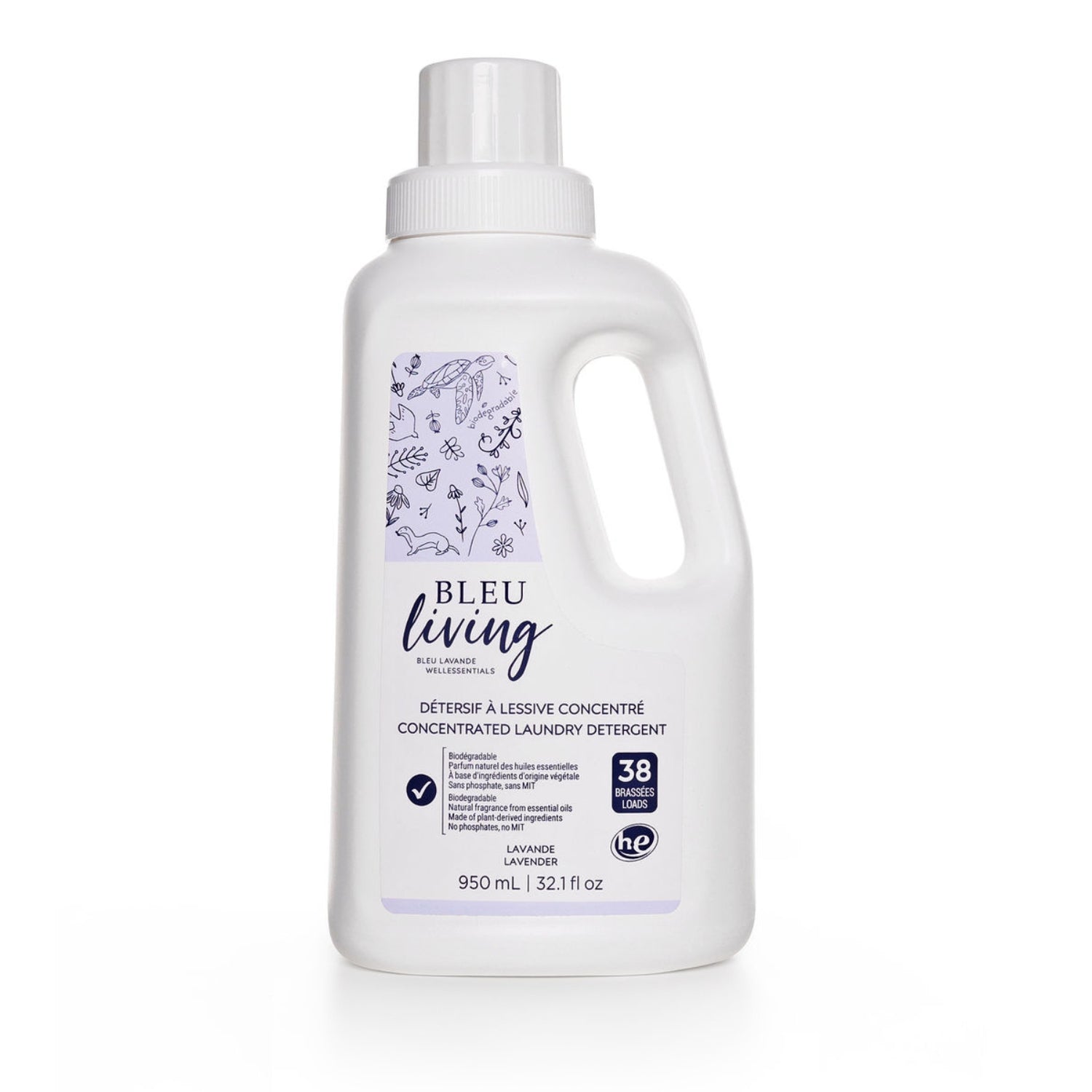 Détersif à lessive concentré à la lavande Bleu Living 950 ml