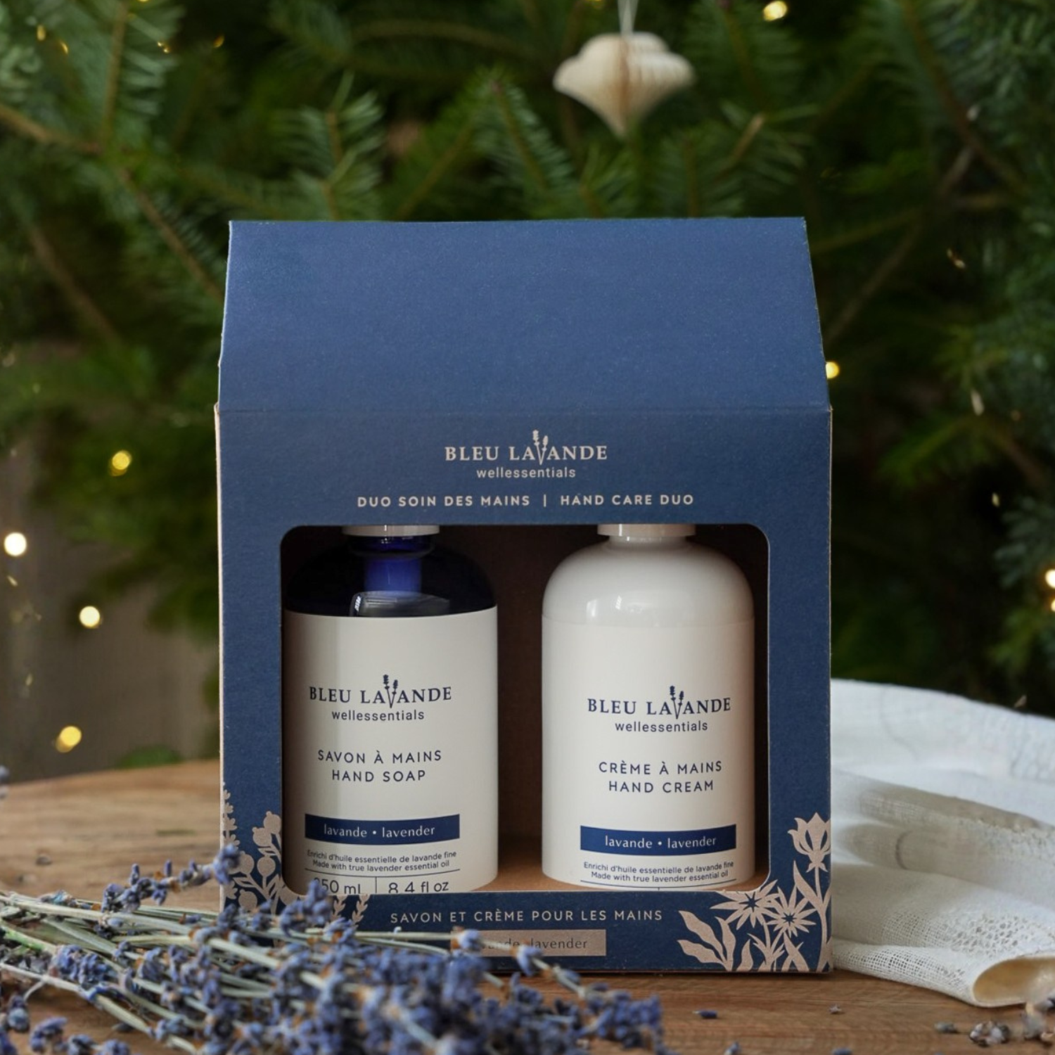 Coffret-cadeau pour le soin des mains lavande pure
