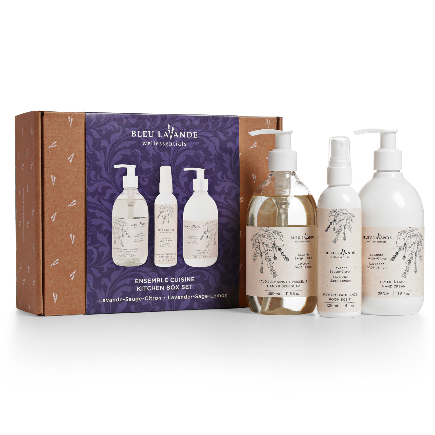 Lavendersagelemon kitchen set No artificial fragrances