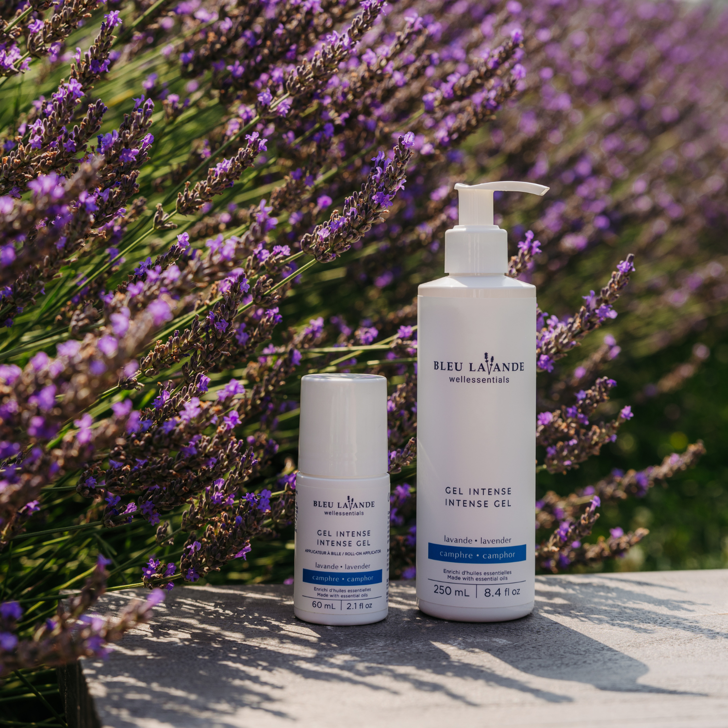 Gel intense enrichi d'huile essentielle de lavande fine certifiée