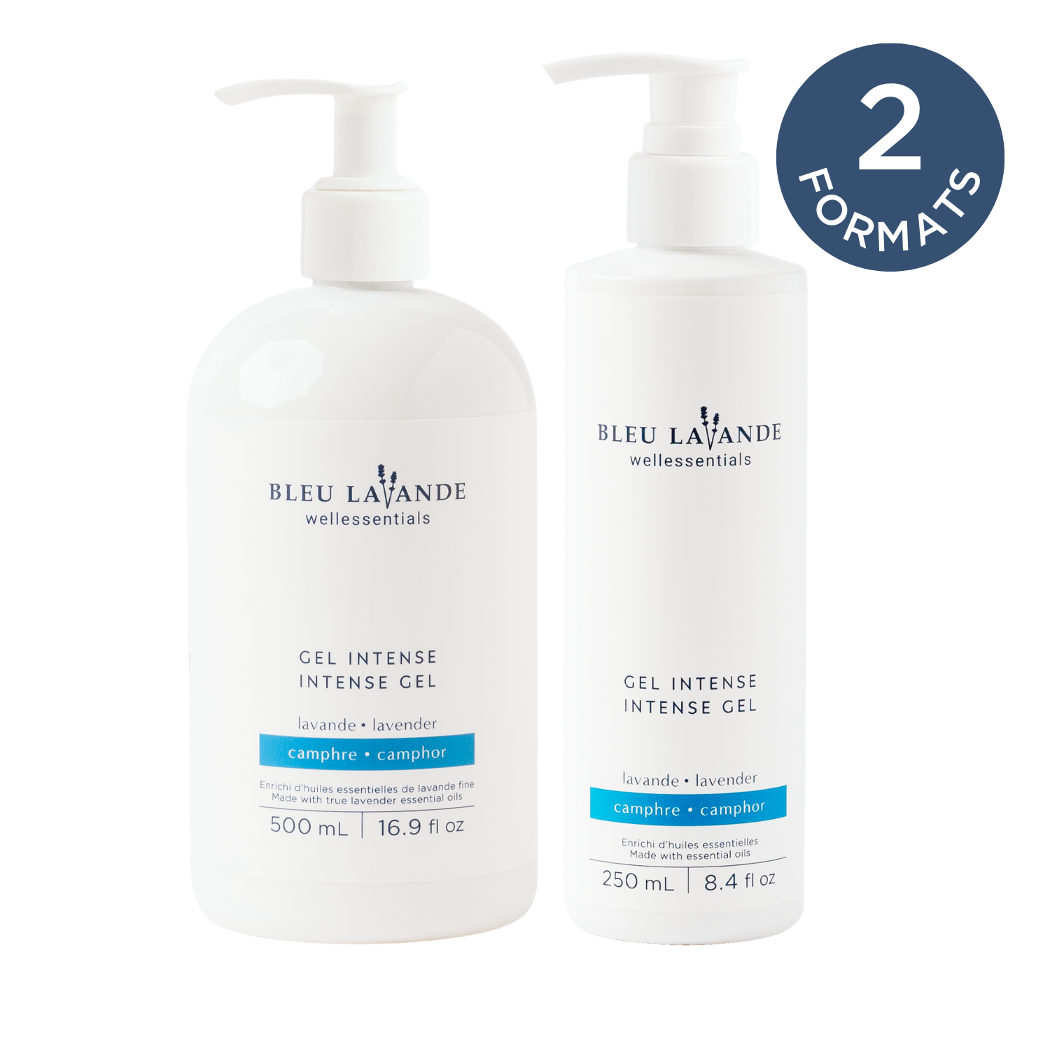 Gel intense en formats 250 ml et 500 ml