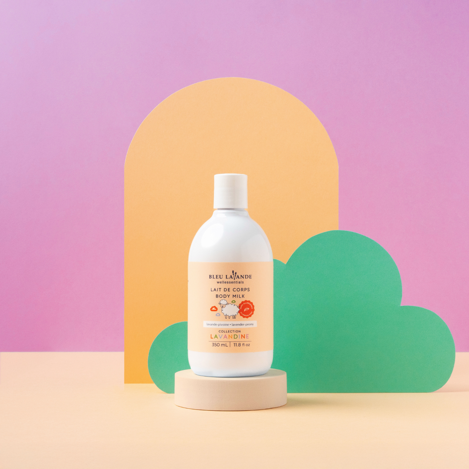 Lait de corps pour bébé de la collection Lavandine de Bleu Lavande