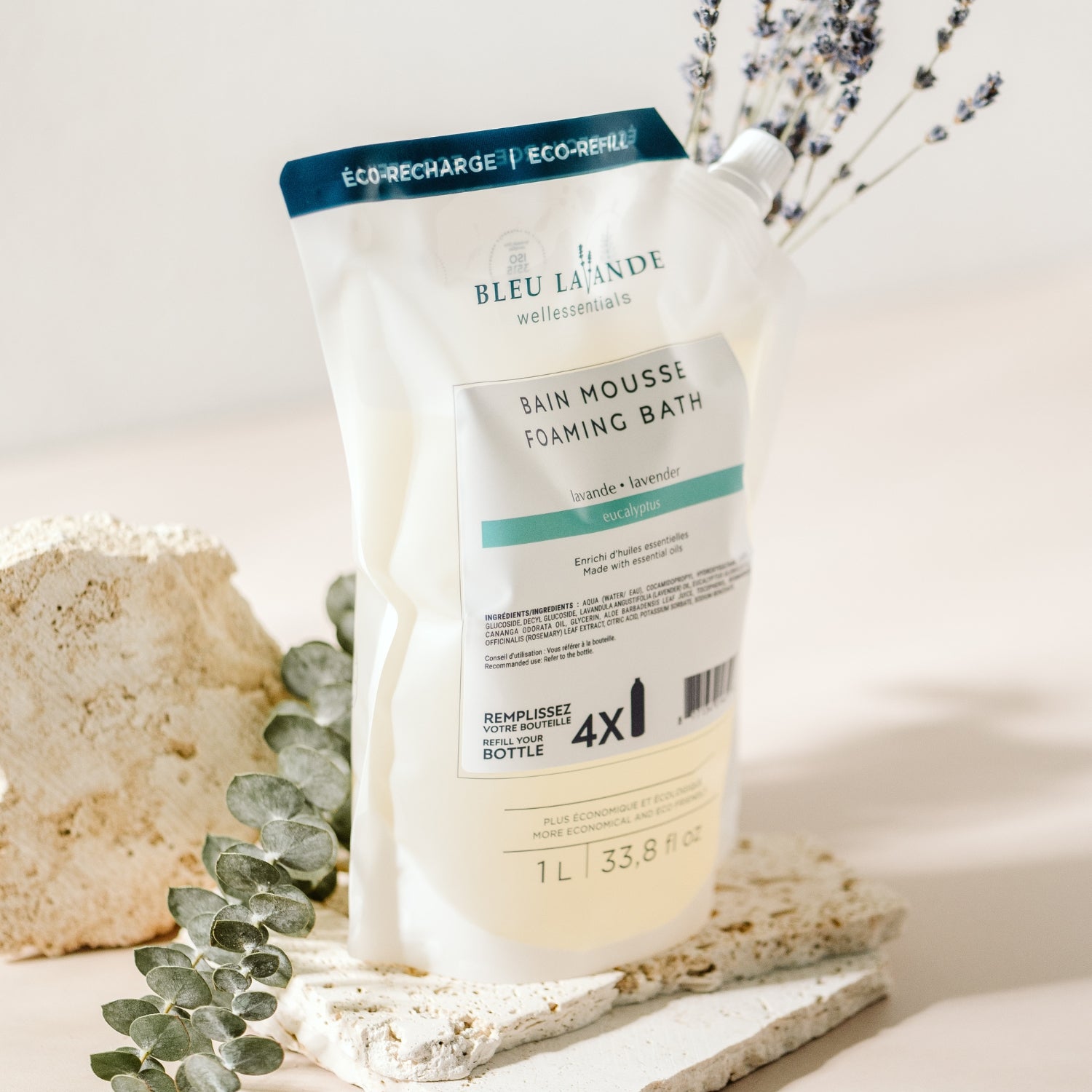 Bain mousse lavande-eucalyptus