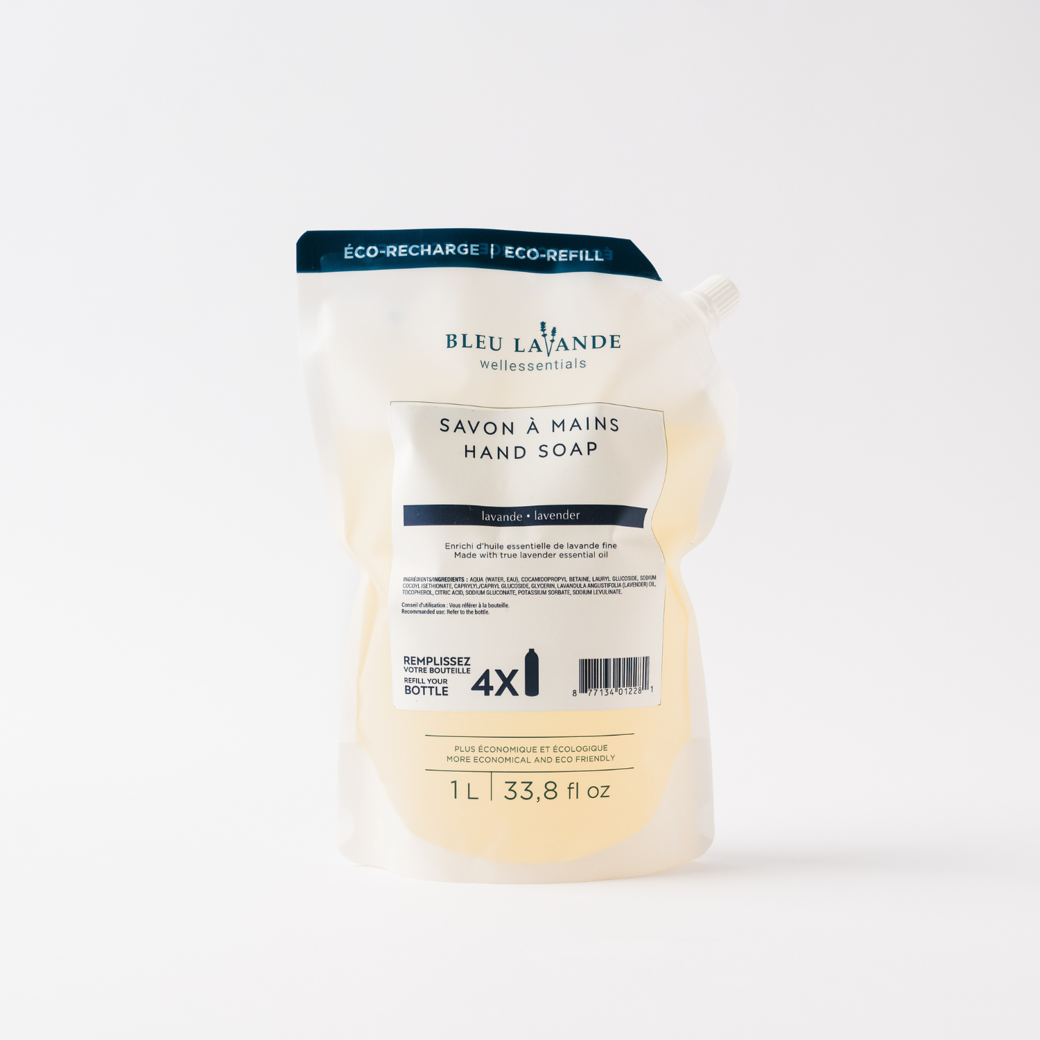 Recharge de savon à mains lavande 1L