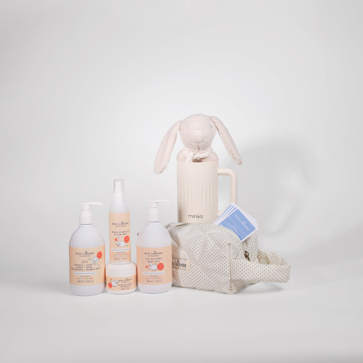 Trousse d'anniversaire de 1 an pour la collection Lavandine de Bleu Lavande