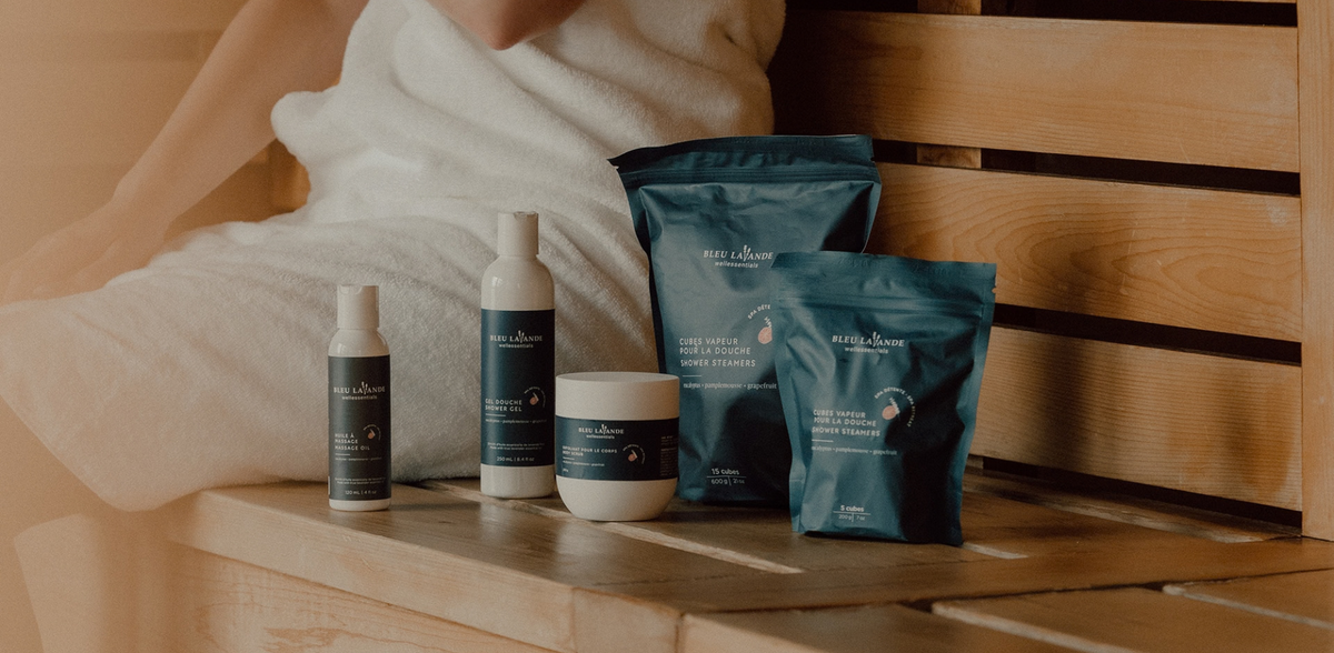 Collection de produits Spa détente de Bleu Lavande