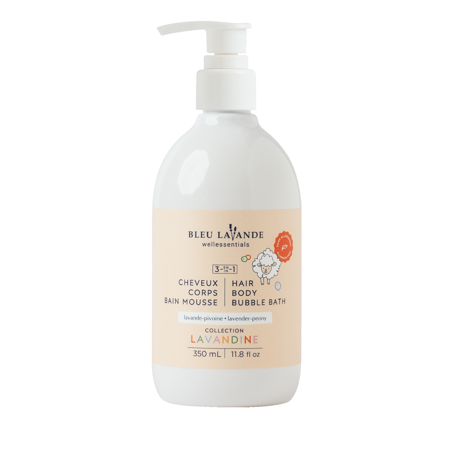 3 en 1 cheveux, corps, bain mousse pour bébé