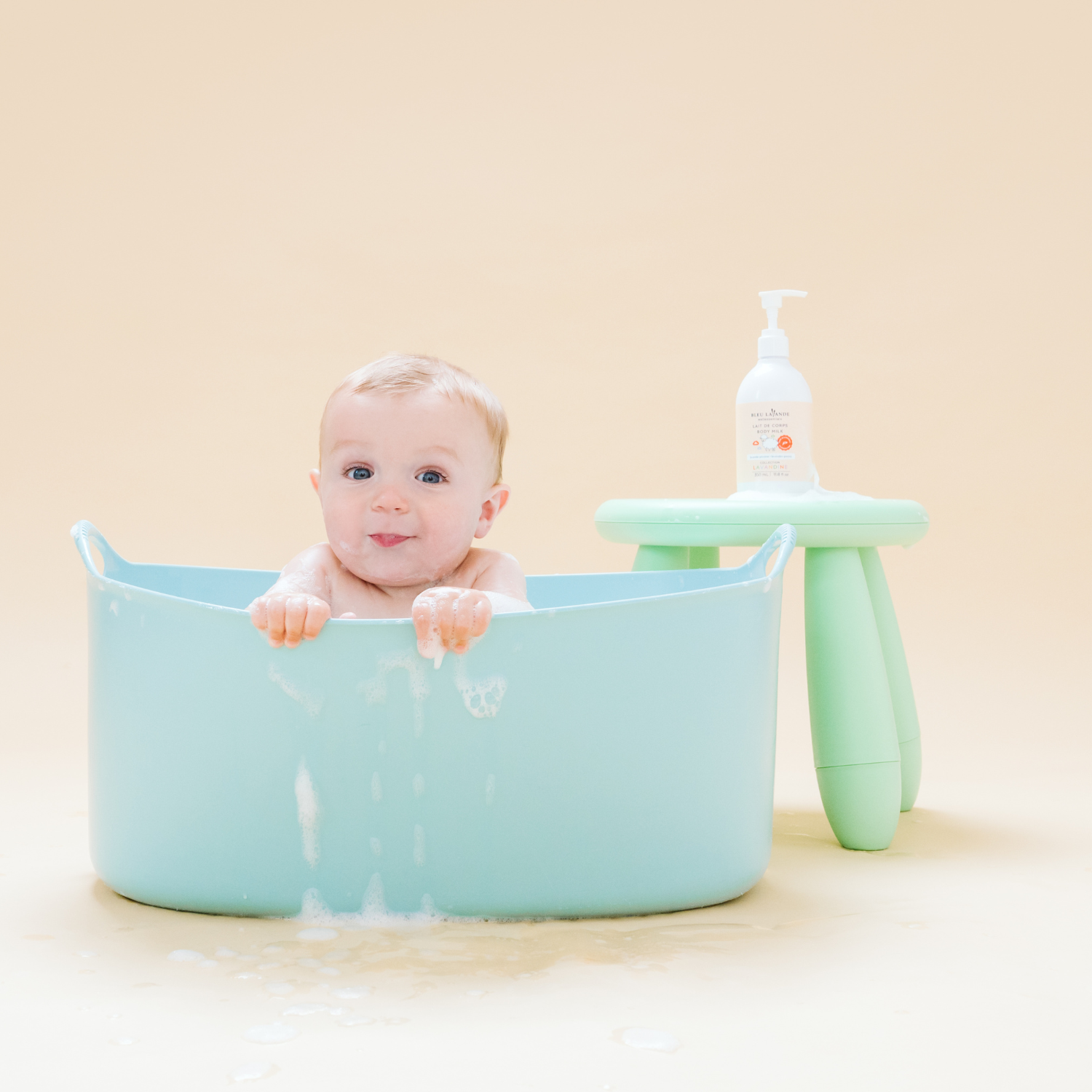 3-en-1 shampooing, gel douche et bain moussant pour bébé doux et sans allergènes de la collection Lavandine par Bleu Lavande