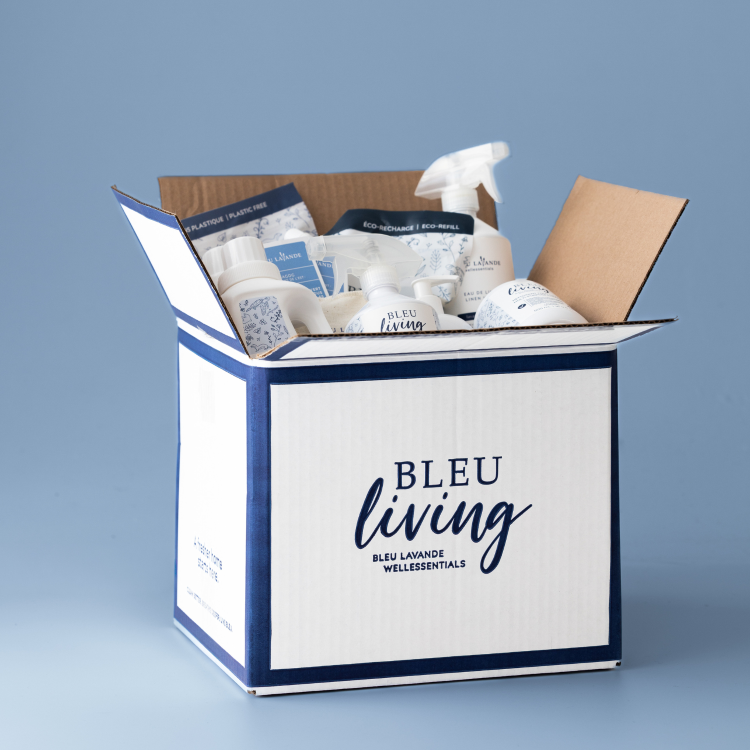 Ensemble grand ménage pour la maison contenant plusieurs produits ménagers et 2 billets d'entrée pour nos champs de lavande
