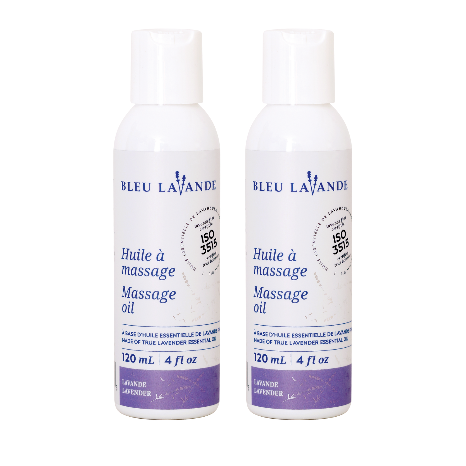 Duo d'huiles à massage à la lavande fine
