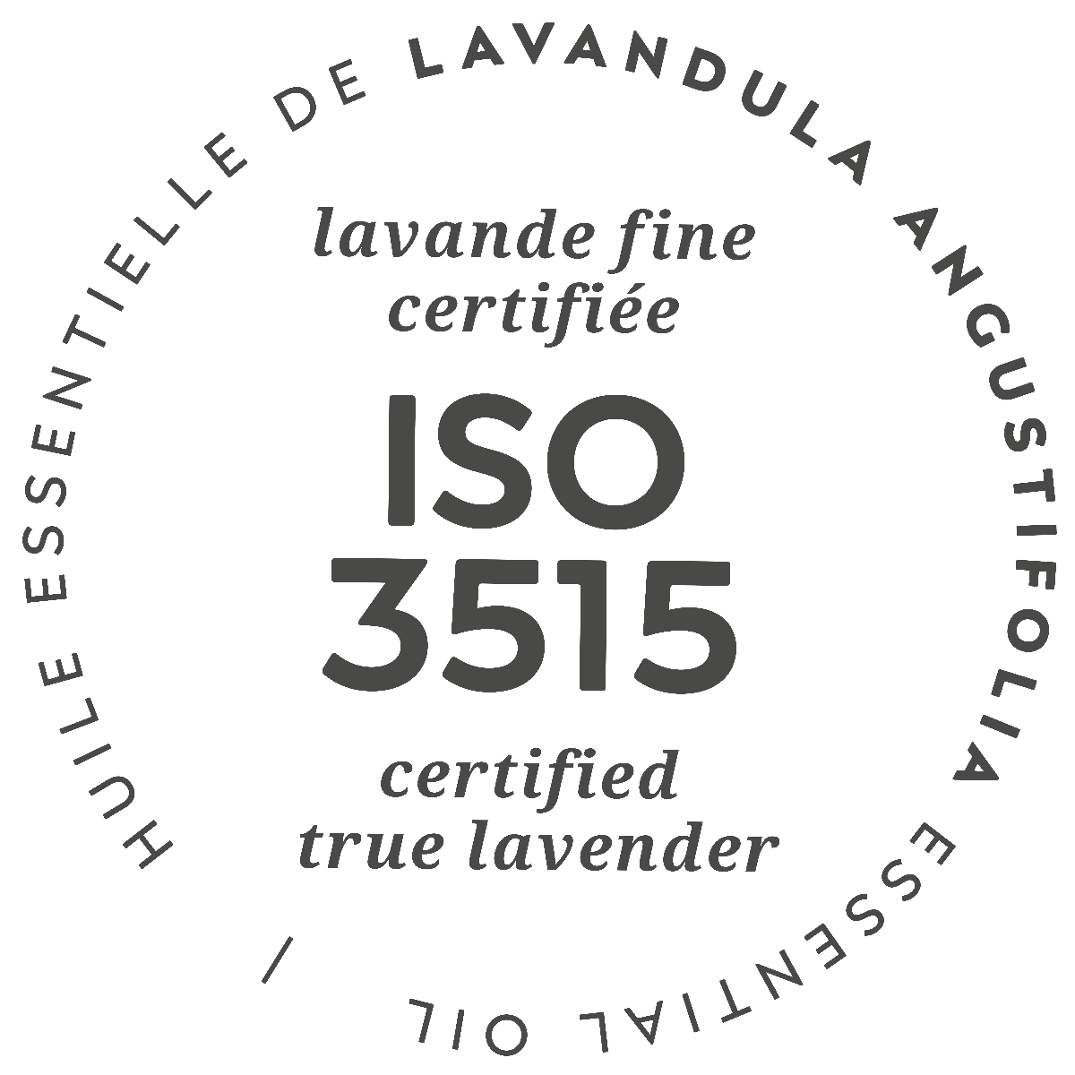 Huile essentielle de lavande fine certifiée ISO 3515, gage de pureté et qualité