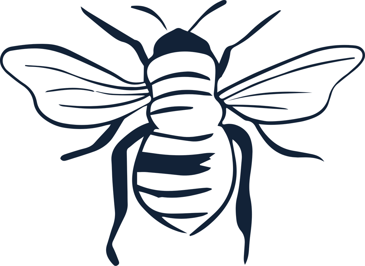 Icône d'abeille pour la mission sociale de Bleu Lavande
