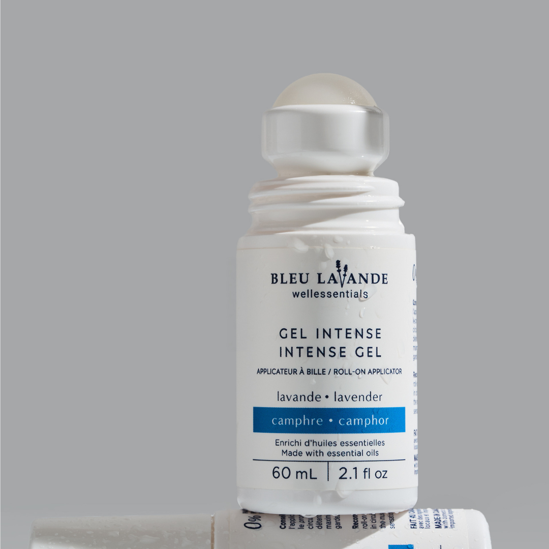 Gel intense en applicateur à bille pour soin ciblé de Bleu Lavande