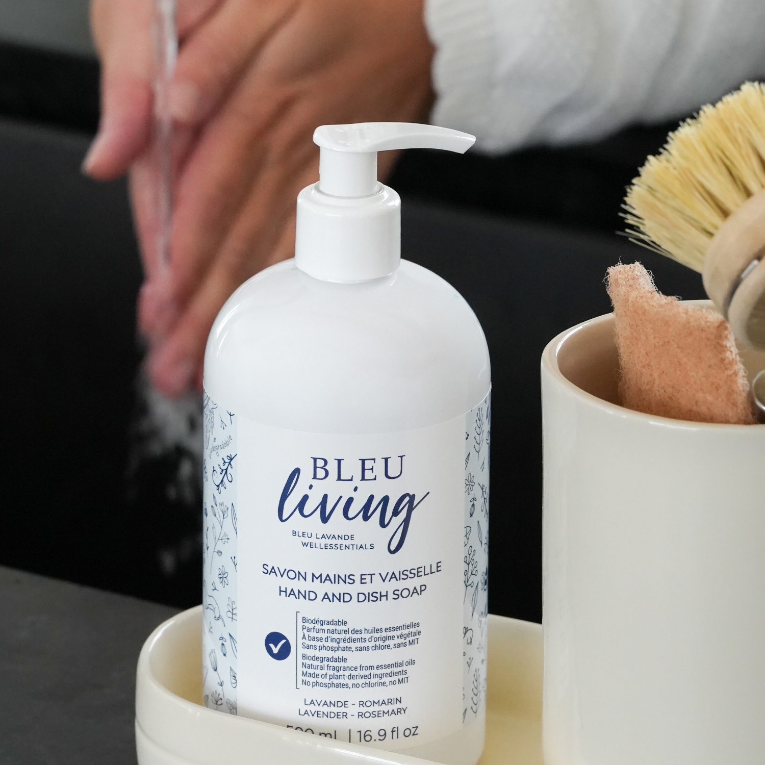 Lavender and rosemary hand and dish soap