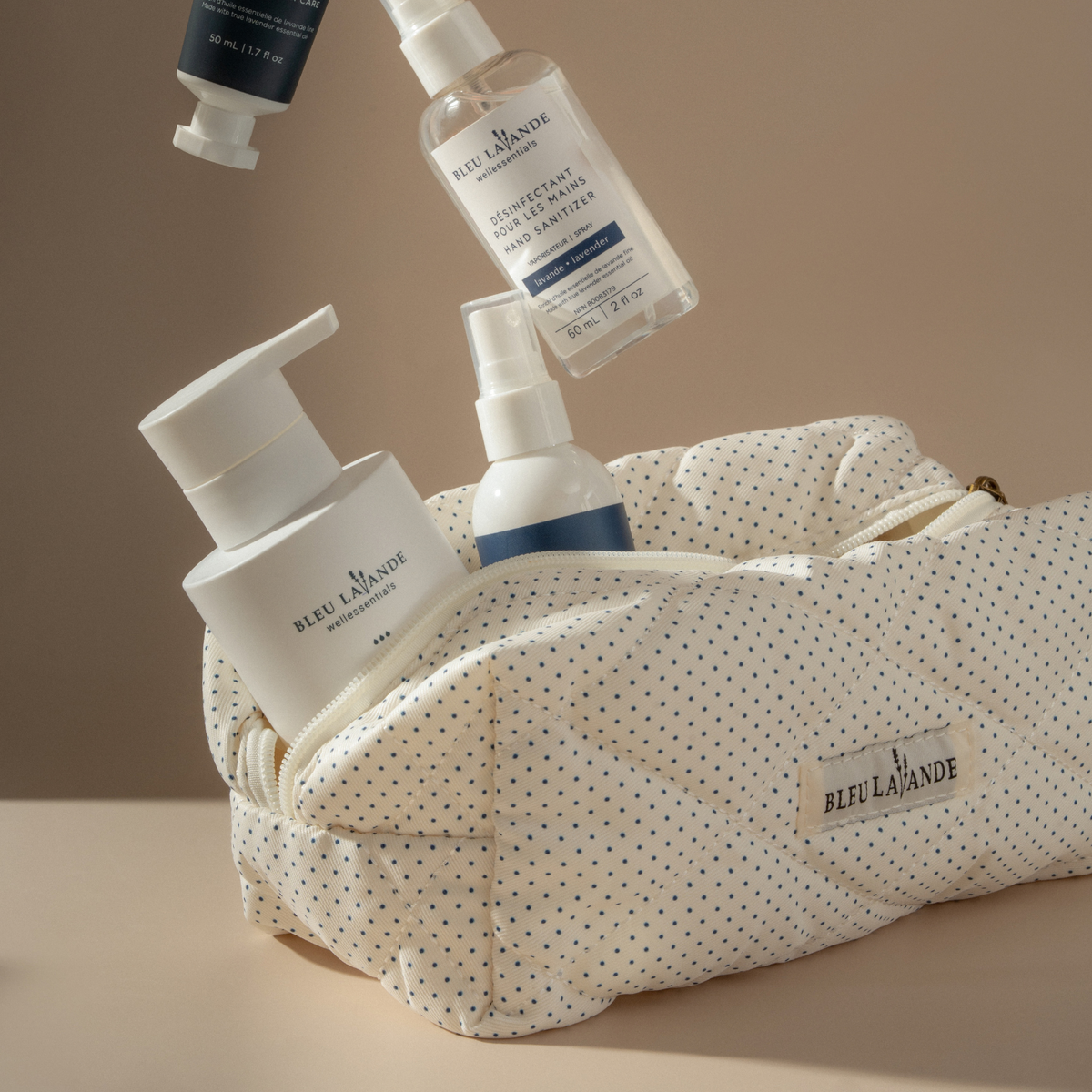 Trousse pour cosmétiques ou produits bébé Bleu Lavande