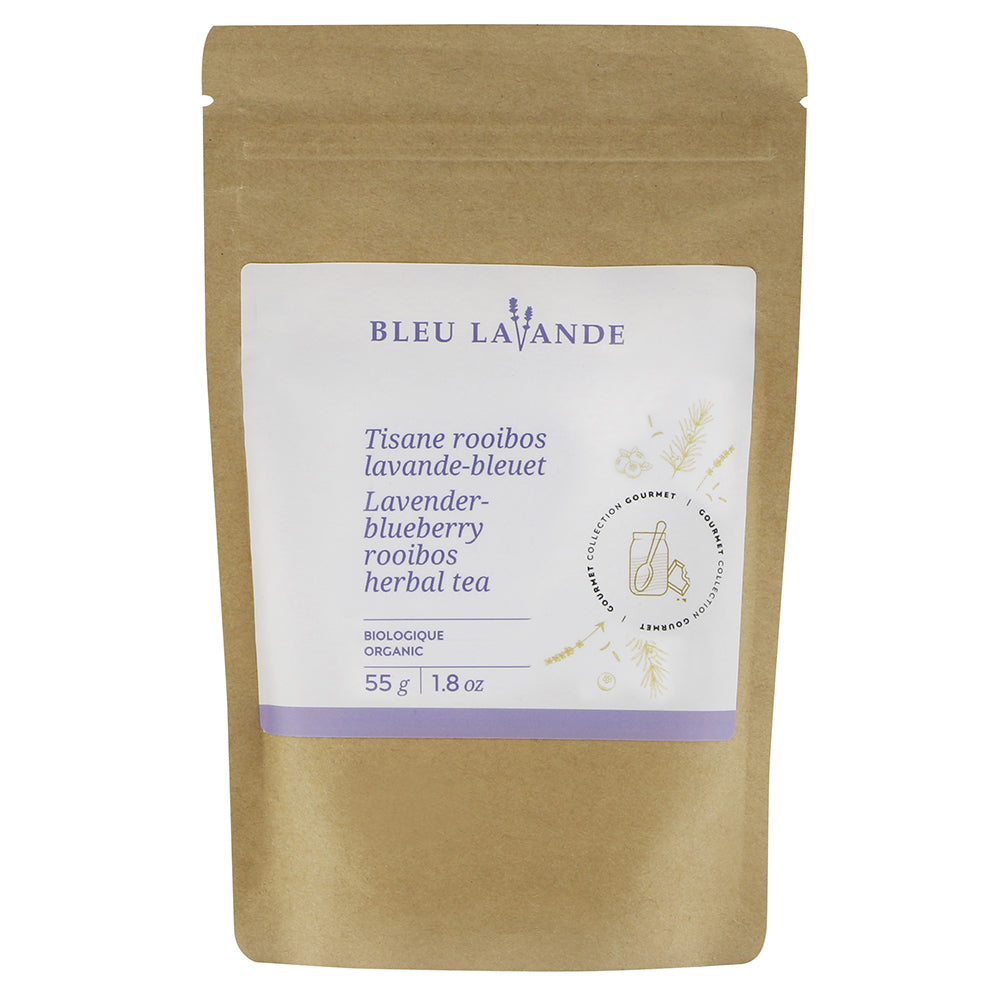 Sachet de 55g de tisane rooibos lavande-bleuet