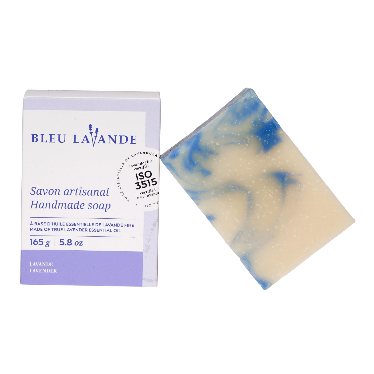 Savon artisanal a la lavande - Bleu lavande